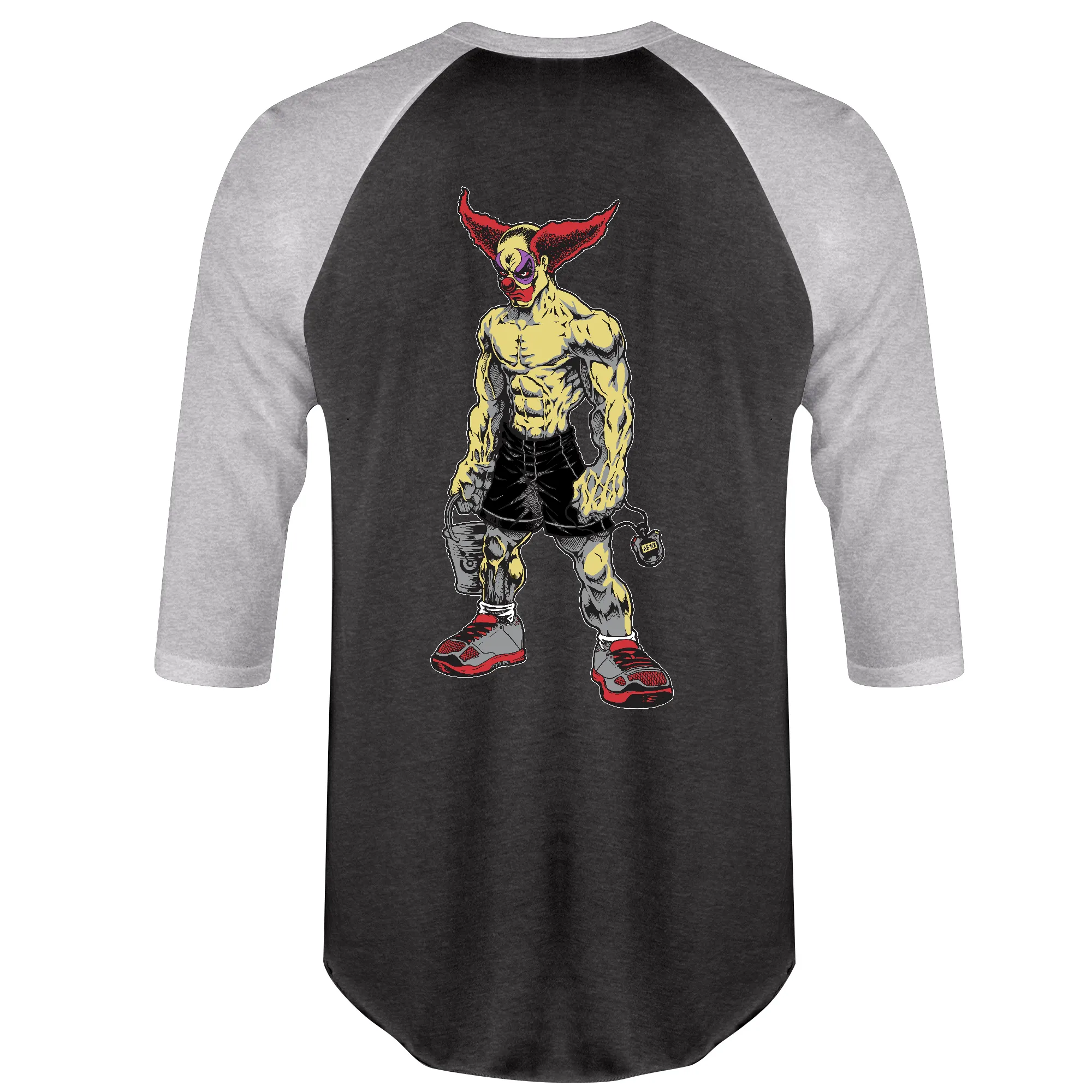 All Kine CrossFit Pukie The Clown Mens - 3/4 Sleeve