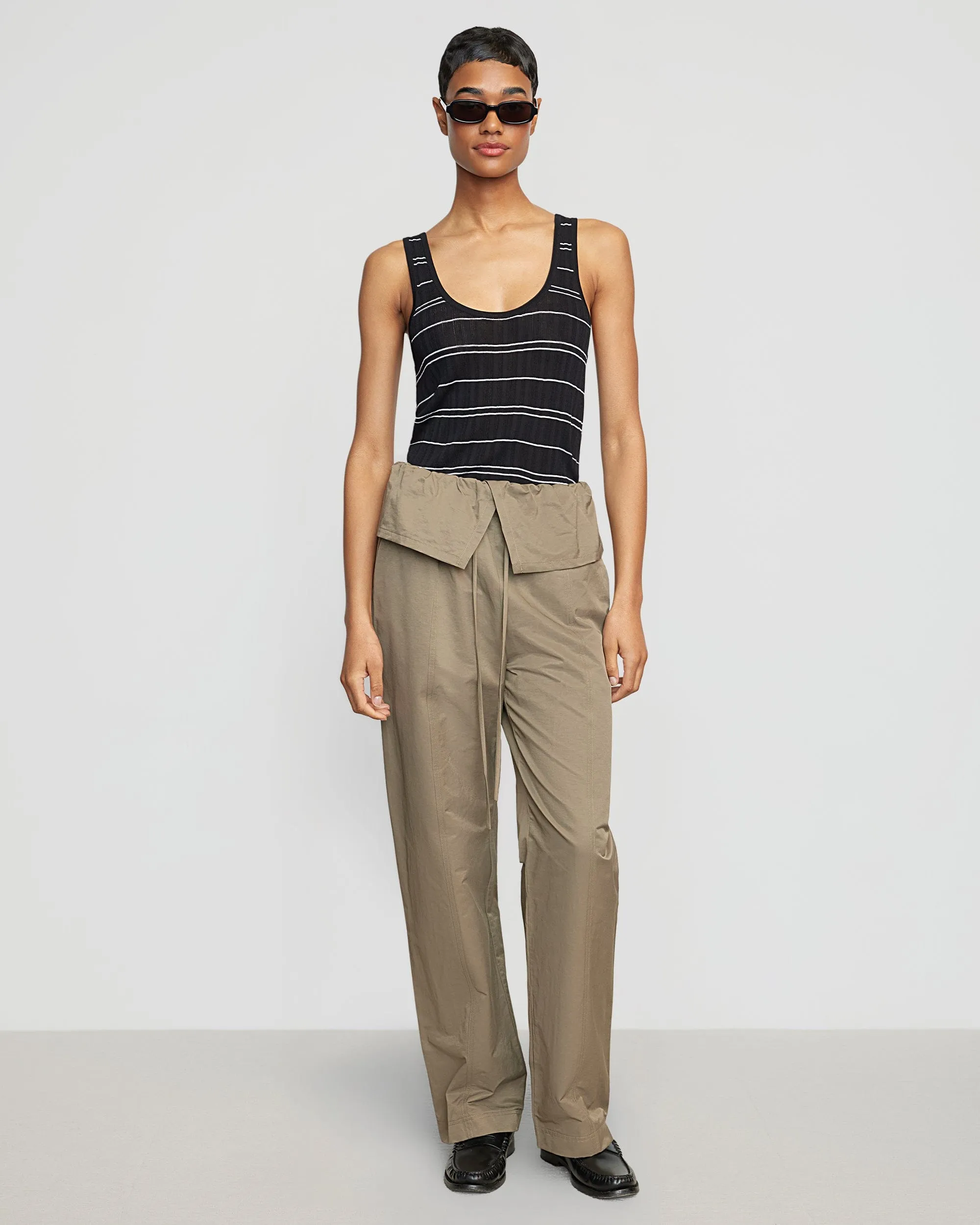 Arden Drawstring Foldover Pant