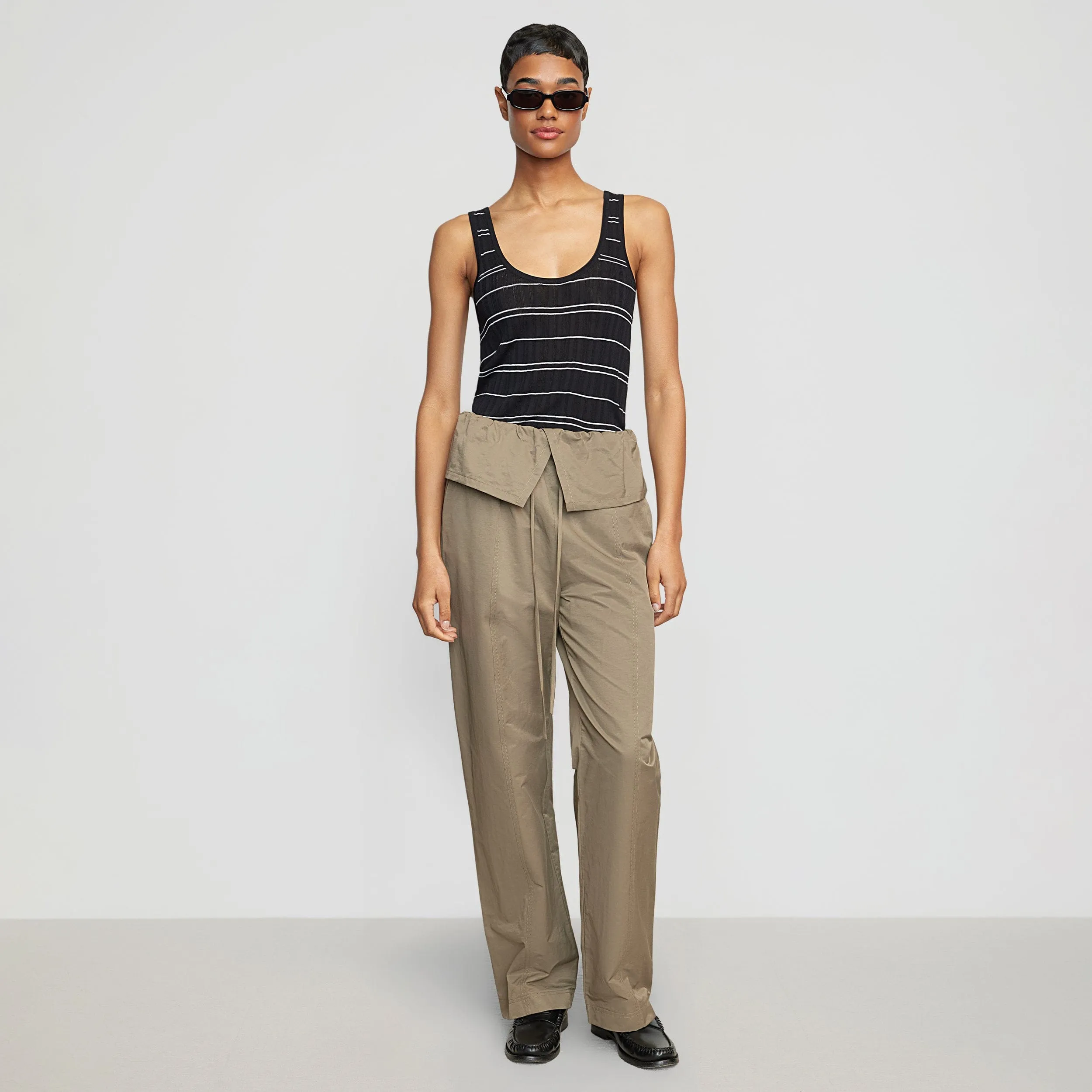 Arden Drawstring Foldover Pant