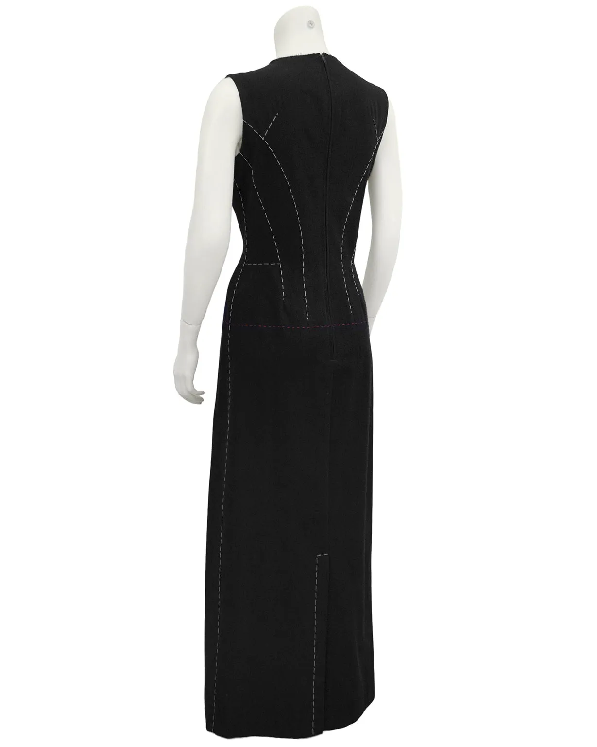 Black Deconstructed Maxi Dress