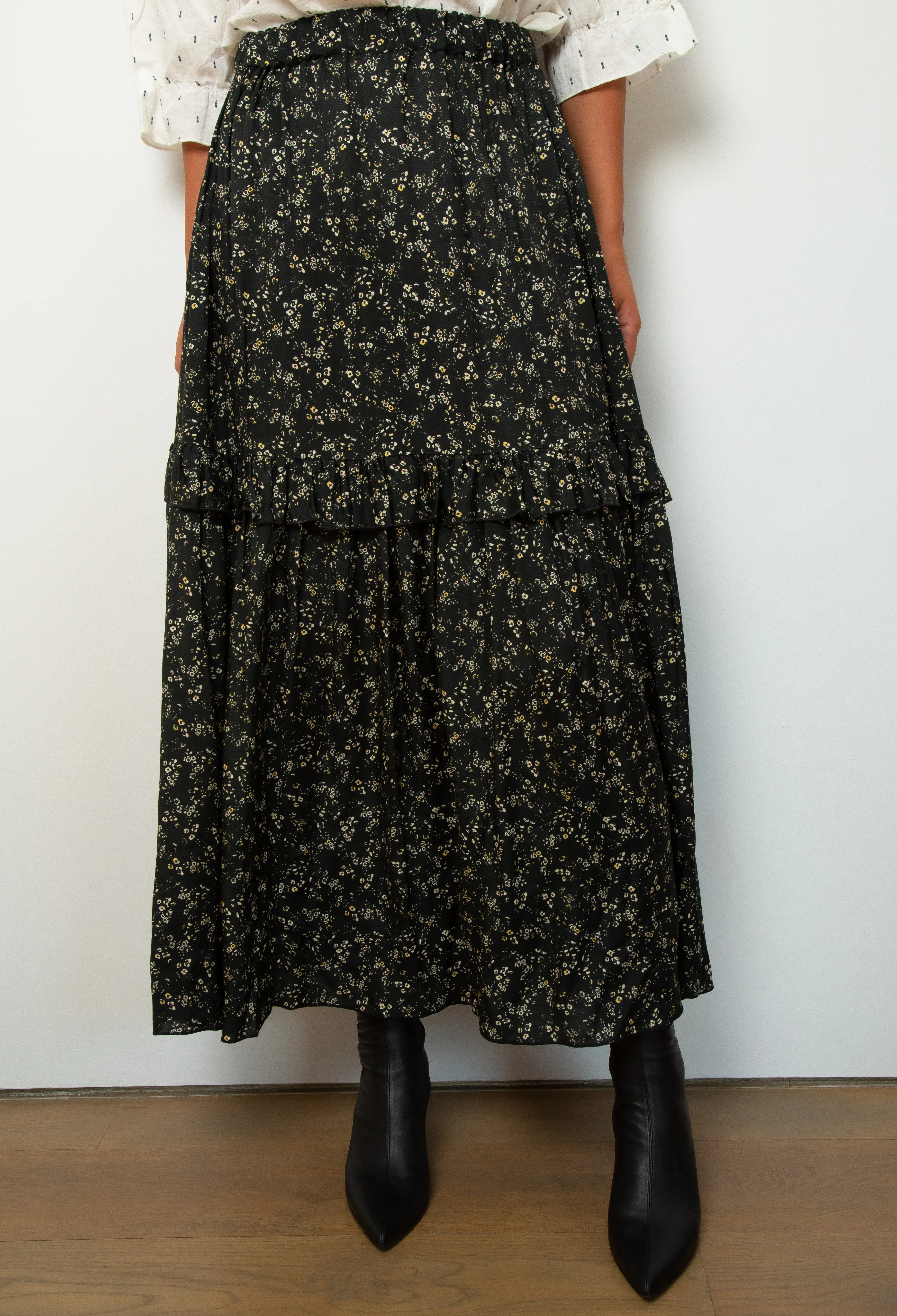 BR Habbi Printed Skirt in Black