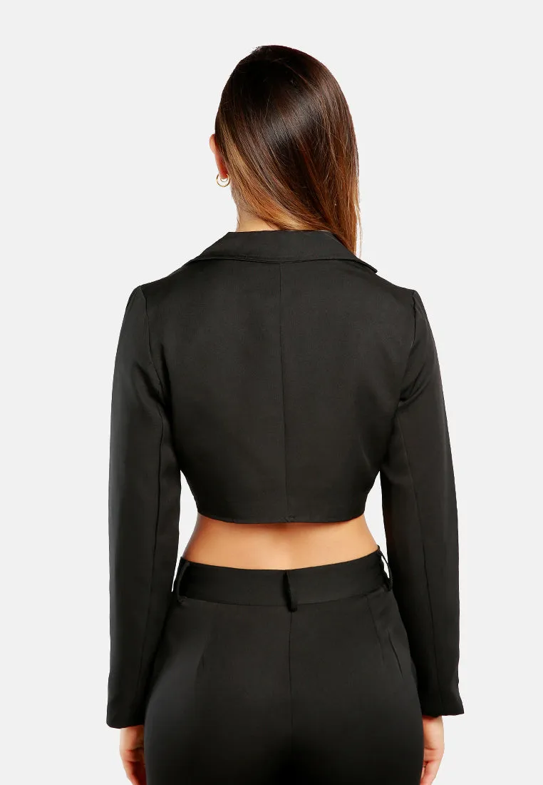 Cropped Tailored Blazer