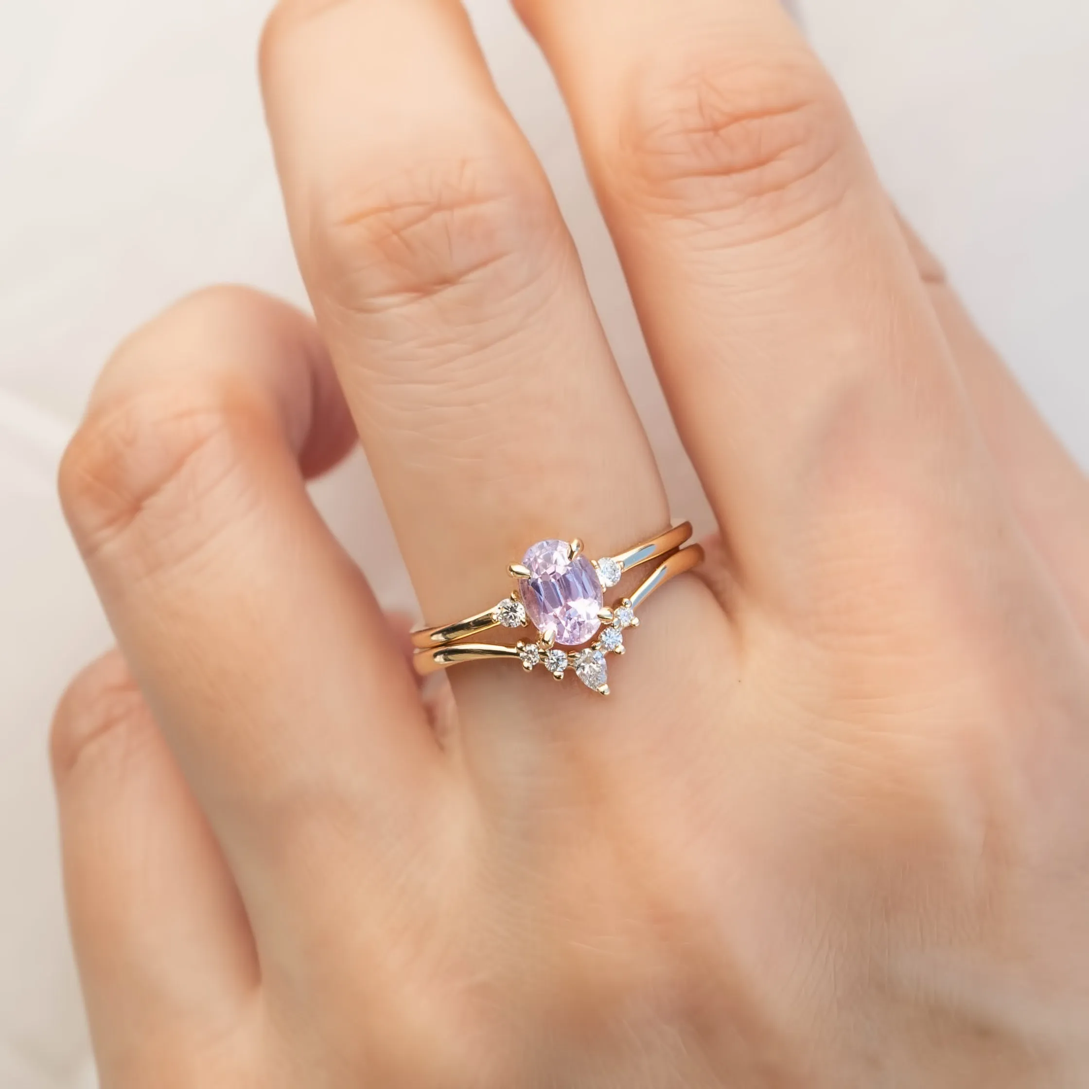 Emilie Ring - 1.38ct Light Pink Sapphire (One of a kind)