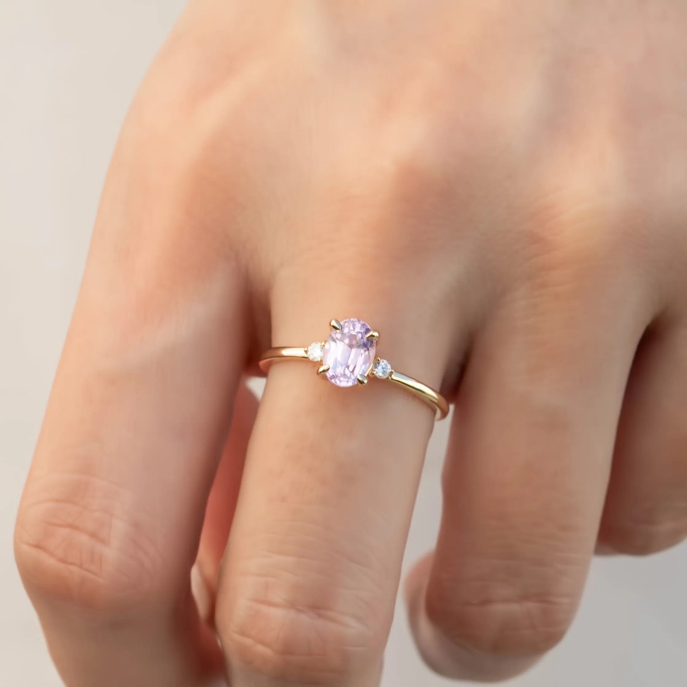 Emilie Ring - 1.38ct Light Pink Sapphire (One of a kind)