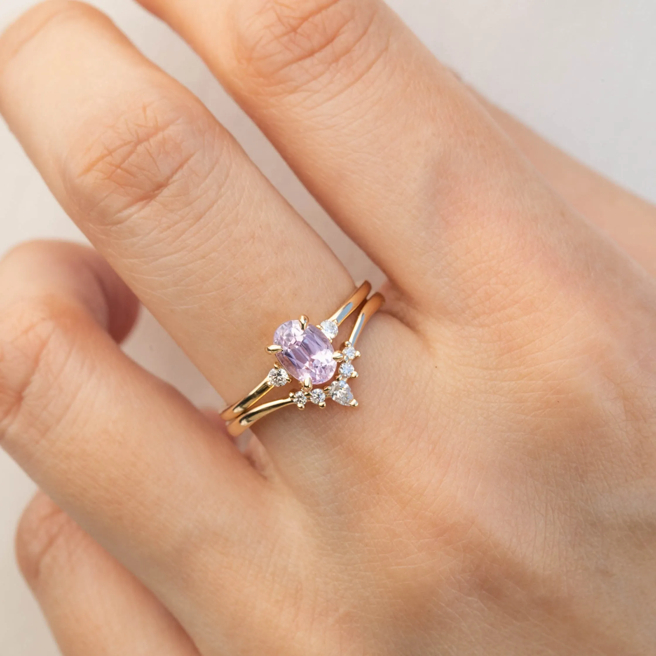 Emilie Ring - 1.38ct Light Pink Sapphire (One of a kind)