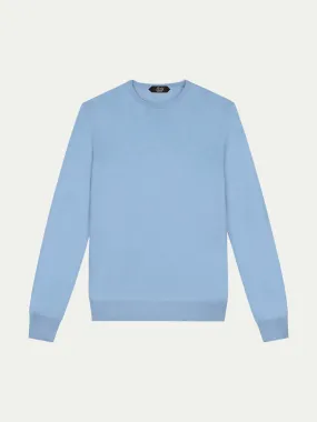 Extrafine Merino Crew Neck Sweater Light Blue