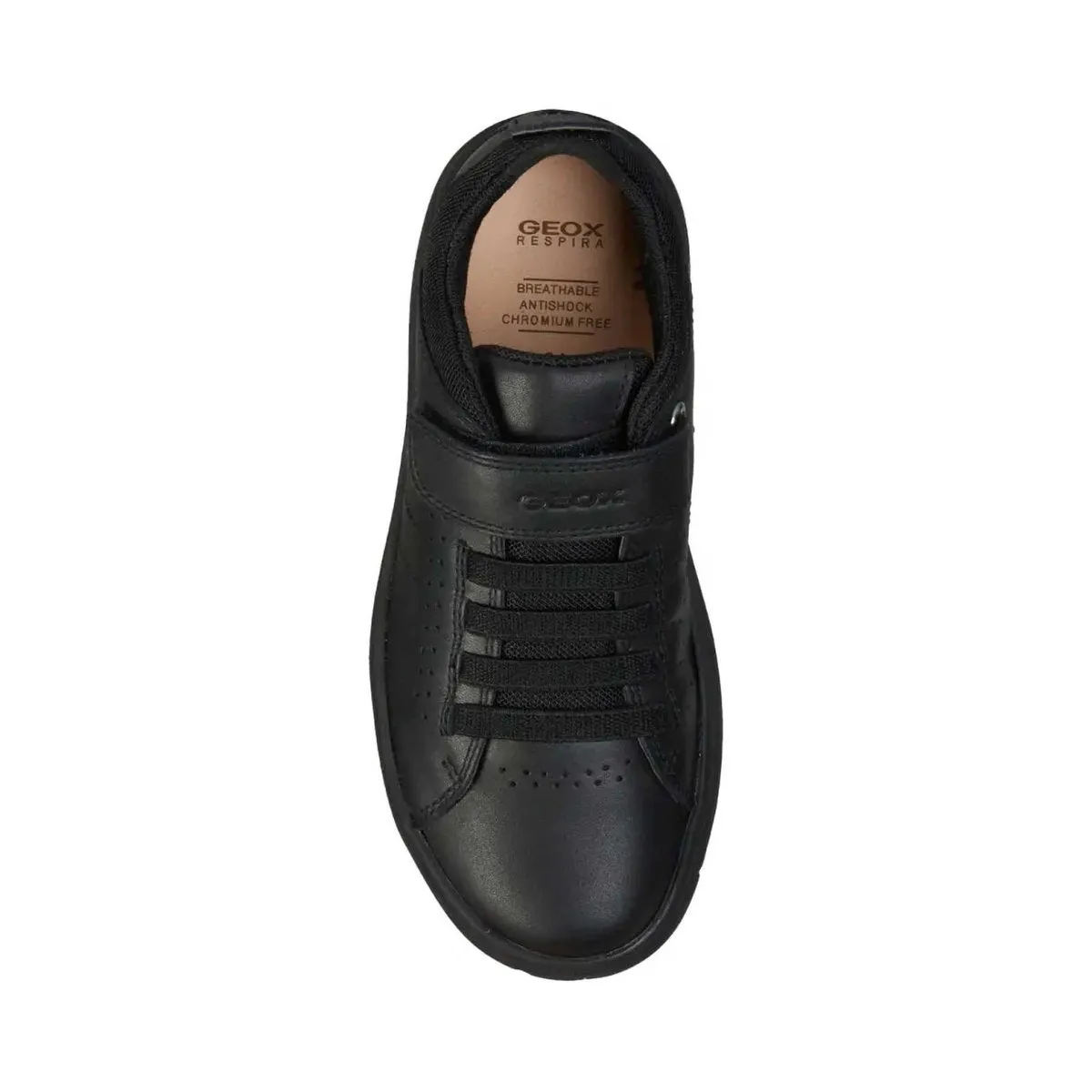 Geox Boy's JNebcup Black Leather (Sizes 31-38)