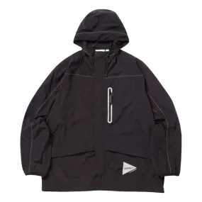 GRAMICCI GRAMICCI x ANDWANDER PATCHWORK WIND HOODIE-BLACK