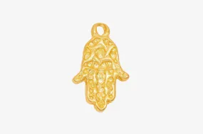 Hamsa Hand Wholesale Charm 14K Gold, Solid 14K Gold, G42