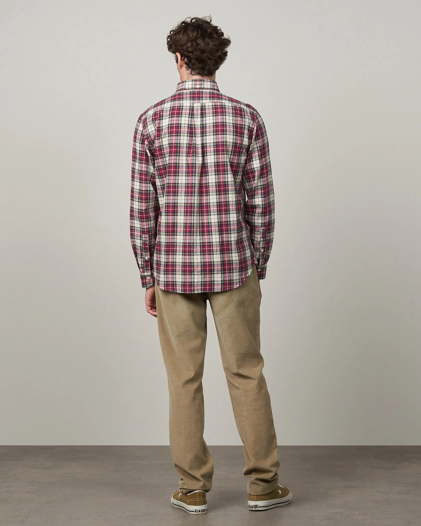 Hartford Henry Red Check Shirt