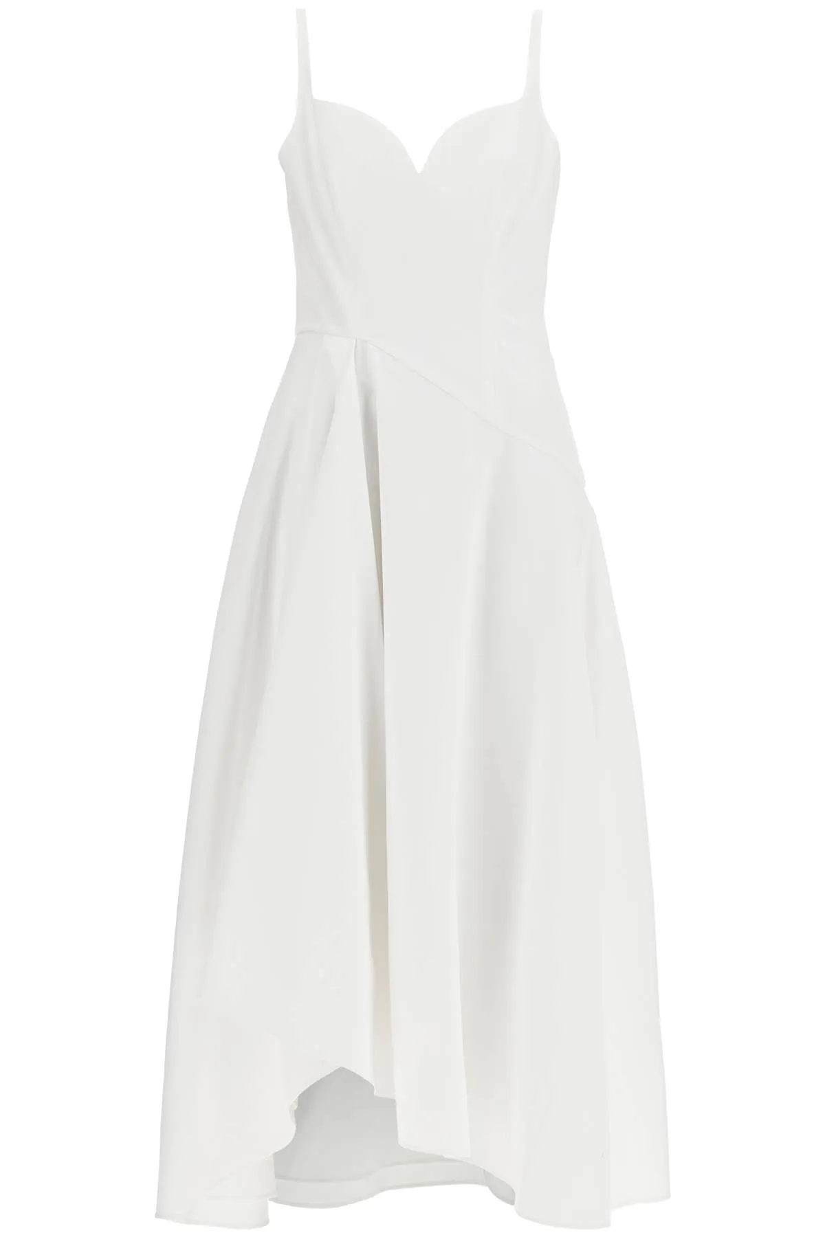 MIDI DRESS WITH SWEETHEART NECKLINE