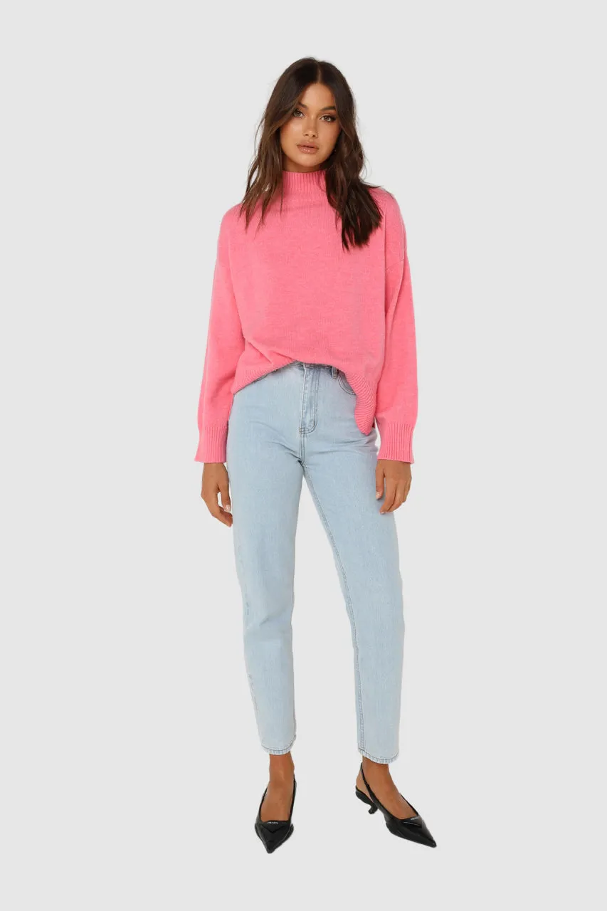 Sabrina Knit Jumper | Pink