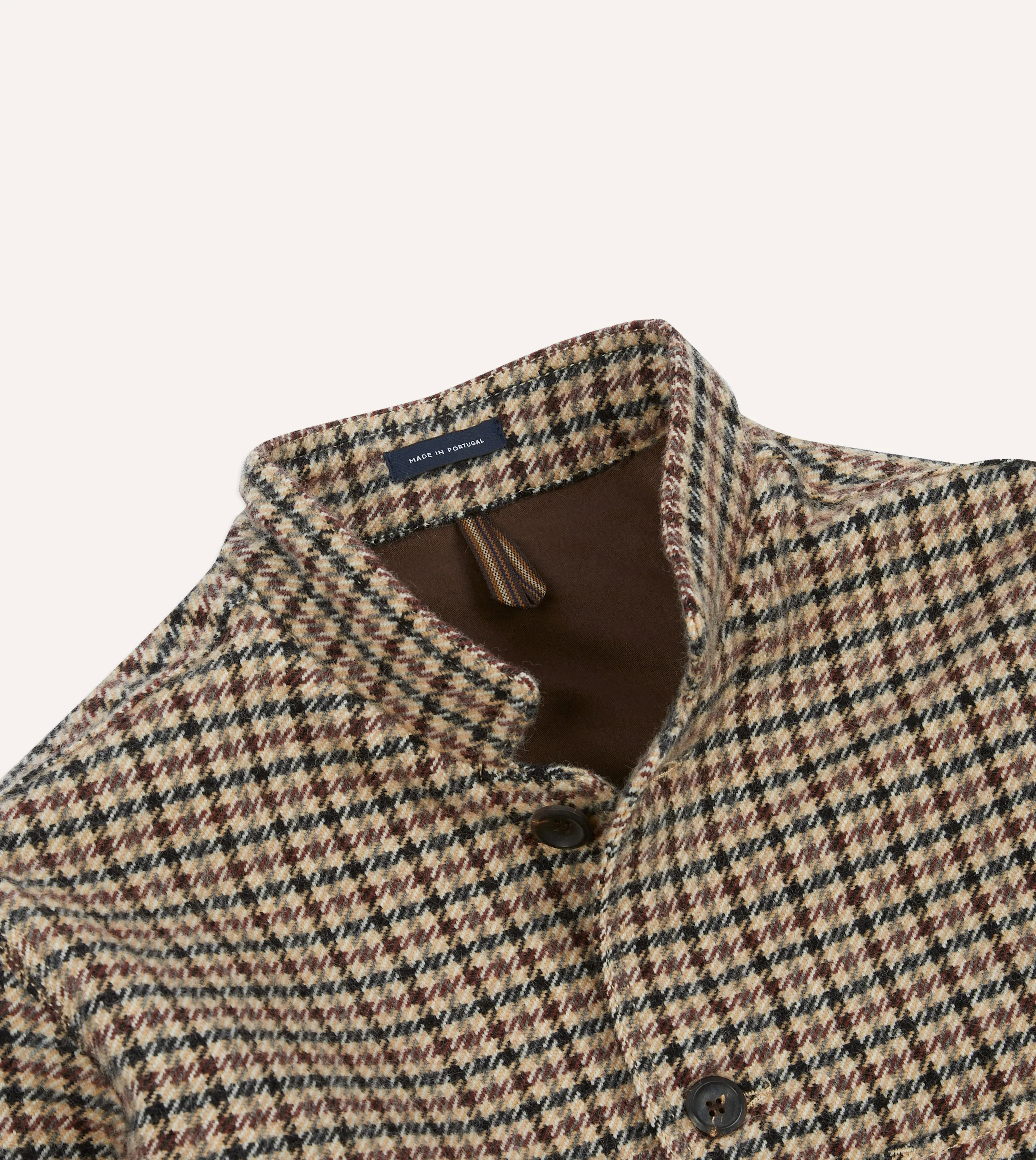 Shepherd Check Tweed Five-Pocket Artist Chore Jacket