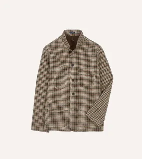 Shepherd Check Tweed Five-Pocket Artist Chore Jacket