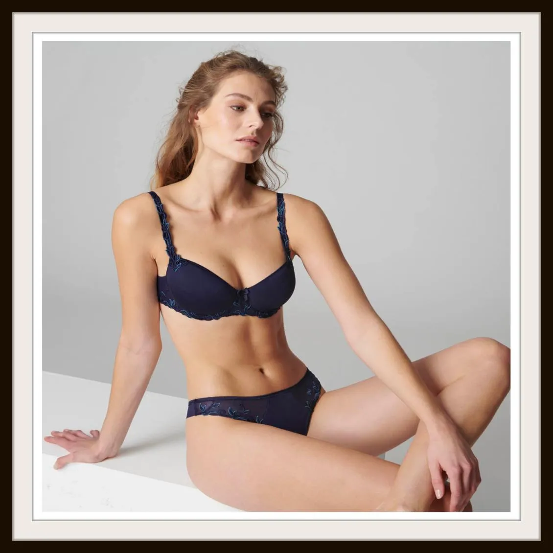 Simone Perele Andora 3D Demi Cup Bra, Midnight (131343)