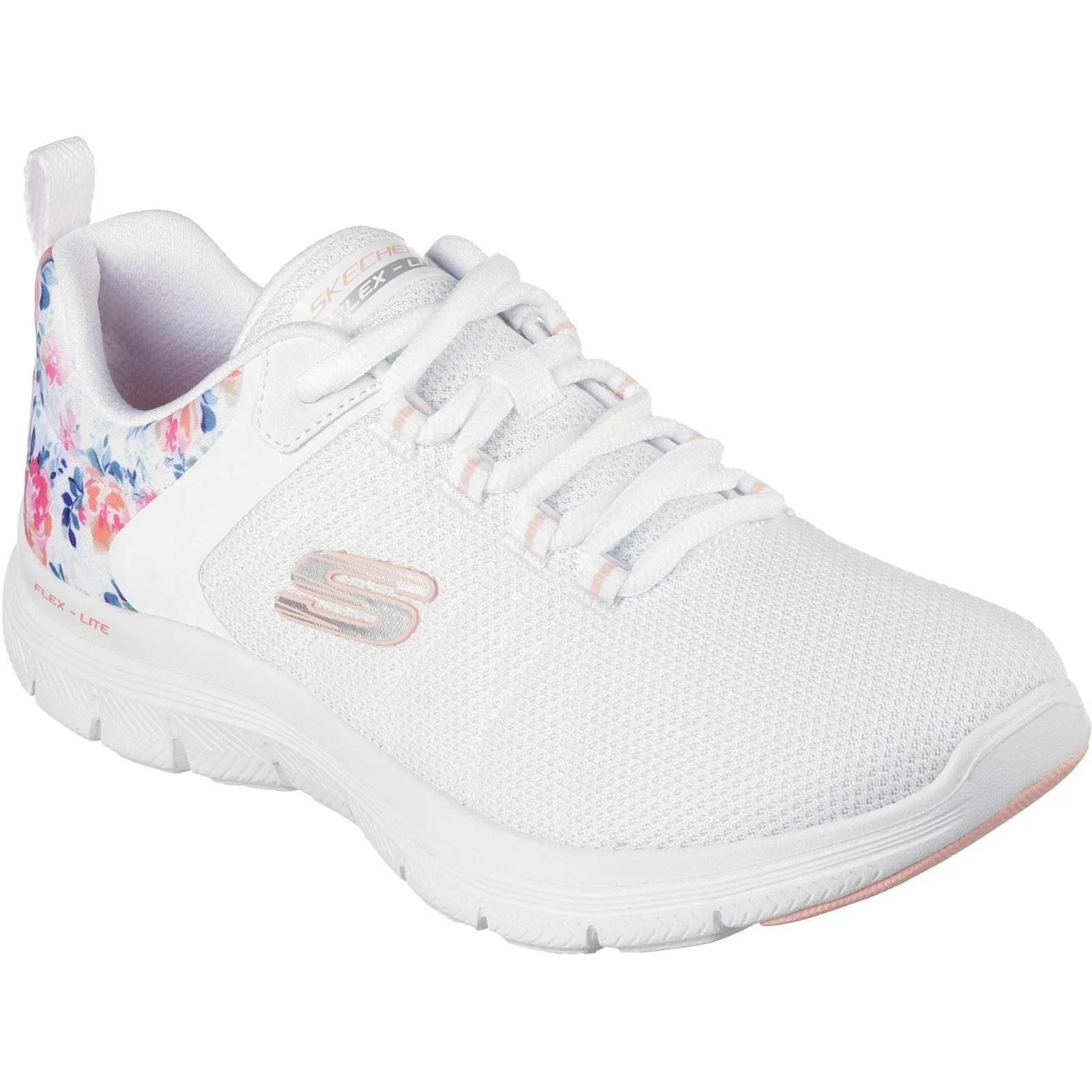 Skechers 149586 Flex Appeal 4.0 Let It Blossom Womens Lace Up Trainer