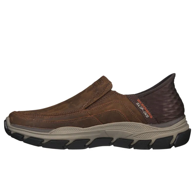 'Skechers' Men's Slip-ins RF: Respected-Elgin - Dark Brown (Extra Wide)