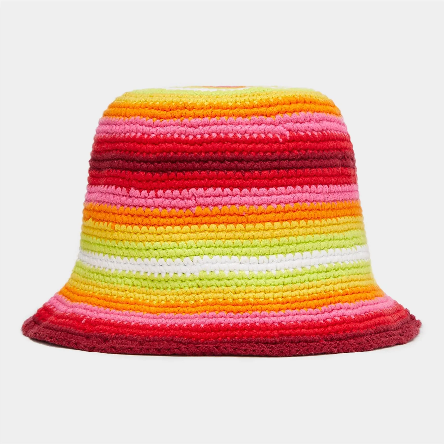 Striped Circle G's Crochet Bucket Hat Lava - SS24