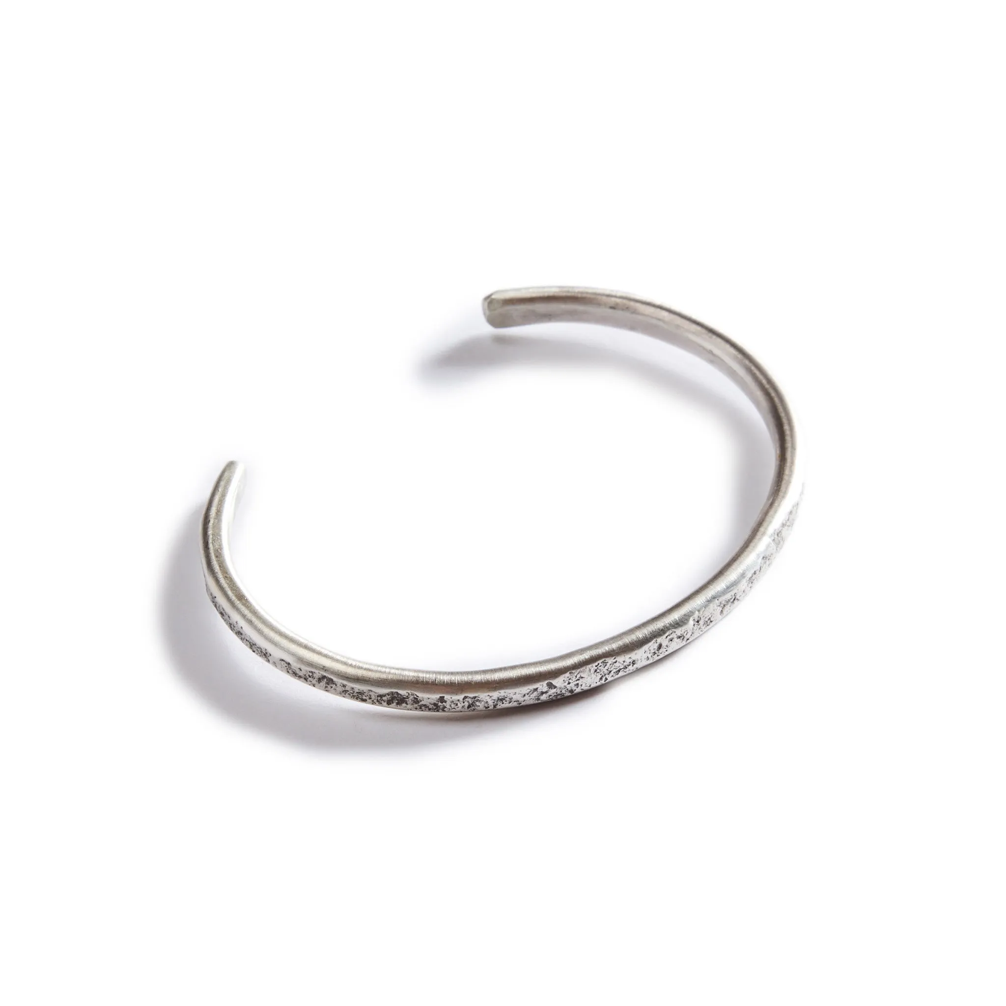 The Hammered Cuff in Silver