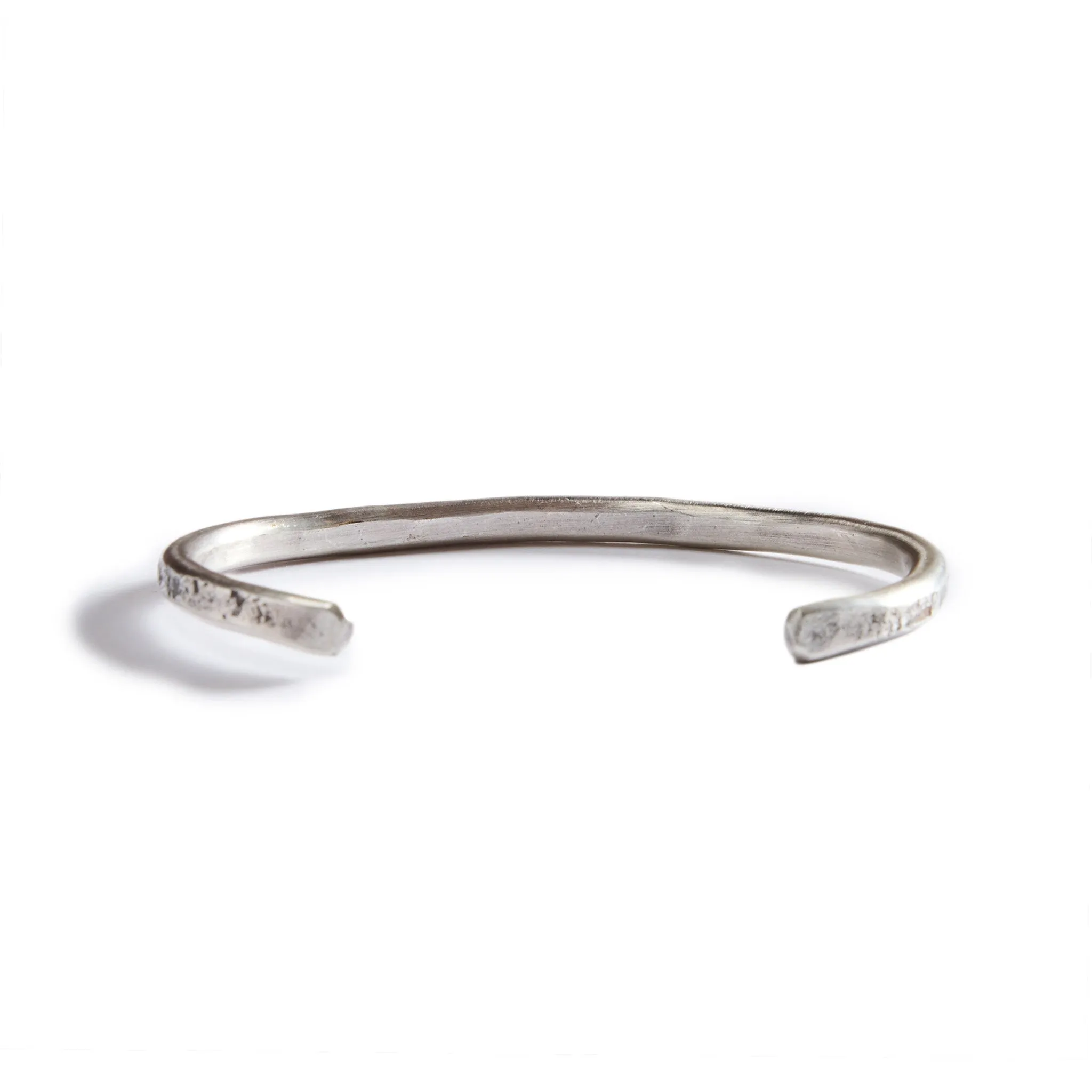 The Hammered Cuff in Silver