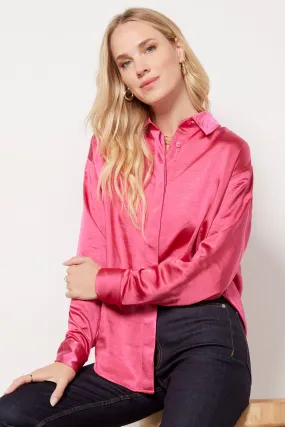 Washed Satin Weekend Shirt